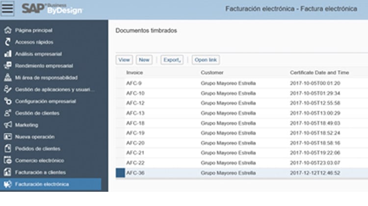 Certificar documentos Facturas en linea